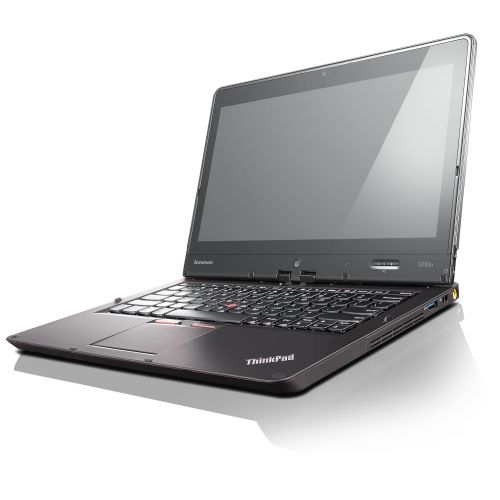 레노버 Lenovo ThinkPad Twist S230u 33476UU 12.5-Inch Convertible 2 in 1 Touchscreen Laptop (1.8 GHz Intel Core i5-3337U Processor, 4GB DDR3, 500GB HDD, 24GB SSD, Windows 8 Pro) Black