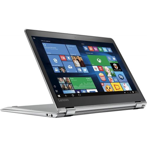 레노버 Lenovo Yoga 710 11.6 2-in-1 FHD IPS High Performance Touch-Screen Laptop, Intel Pentium Processor, 4GB RAM, 128GB SSD, 802.11ac, HDMI, Bluetooth, Webcam, No DVD, Win10-Silver