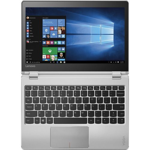 레노버 Lenovo Yoga 710 11.6 2-in-1 FHD IPS High Performance Touch-Screen Laptop, Intel Pentium Processor, 4GB RAM, 128GB SSD, 802.11ac, HDMI, Bluetooth, Webcam, No DVD, Win10-Silver