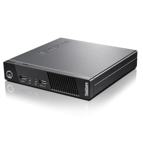 레노버 Lenovo ThinkCentre M73 Tiny Form Factor Business Desktop Computer, Intel Dual-Core G3220T Processor 2.60 GHz, 8GB RAM, 500GB HDD, WiFi, USB 3.0, VGA, Windows 10 Pro (Certified Refu