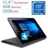 Lenovo 11.6-inch IPS Touchscreen 2-IN-1 Convertible Laptop PC, Intel Celeron Processor Up To 2.48GHz, 4GB RAM, 32GB SSD, Bluetooth, HDMI, WIFI, Spill-Resistant Keyboard, Windows 10