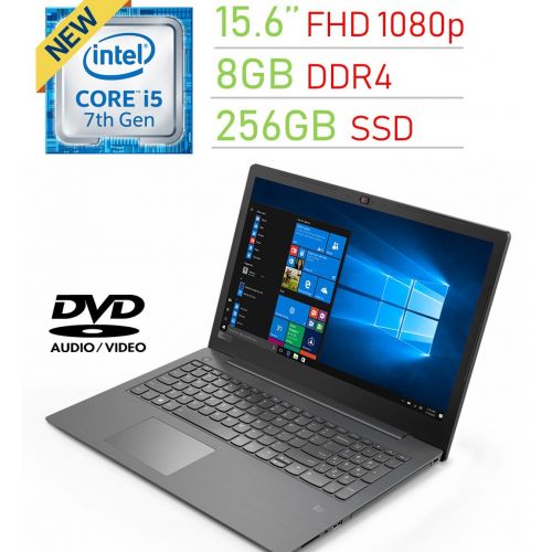 레노버 Lenovo Premium 15.6” FHD (1920x1080) Display Laptop PC, Intel i5-7200U 2.5Ghz Processor, 8GB DDR4, 256GB SSD, Backlit keyboard, Bluetooth, DVD-RW, Fingerprint Reader, Windows 10 Pr