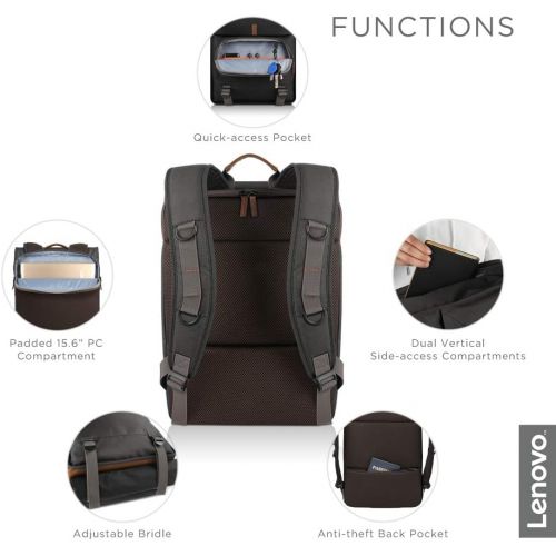 레노버 Lenovo 15.6 Laptop Urban Backpack B810 - Black