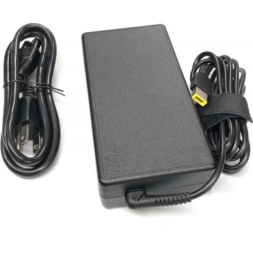 레노버 Lenovo 170W Replacement Slim AC Adapter for: Lenovo ThinkPad W540 W550s ThinkPad E440 E450 E555 S431 T540p X240 X250 Yoga 15 (S5) PN 4X20E50574 ADL170NLC3A 36200321 45N0487 ADL170