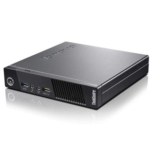 레노버 Lenovo ThinkCentre M73 Tiny Desktop Model 10AXS2CQ00, Intel i5-4570T @ 2.90GHz, 4GB RAM, 128GB SSD SATA III, WiFi, USB 3.0, VGA & Display Ports, BT 4.0, Windows 7 Pro 32