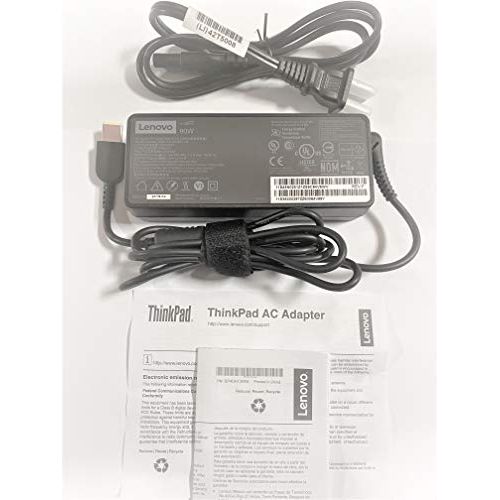  Lenovo USA Lenovo 90W Slim Tip Ac Adapter ( 0B46994, ADLX90NLC2A, Original Packaging ) USA 2 Pin Power Cord Included , Black.