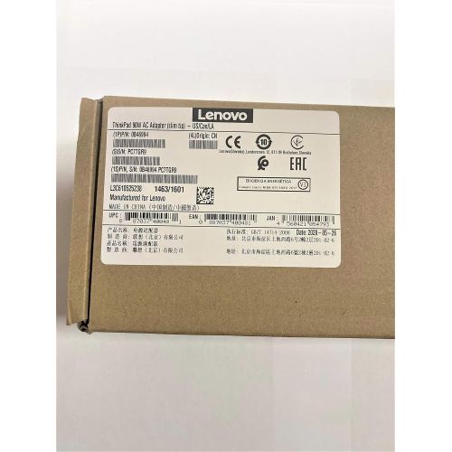  Lenovo USA Lenovo 90W Slim Tip Ac Adapter ( 0B46994, ADLX90NLC2A, Original Packaging ) USA 2 Pin Power Cord Included , Black.