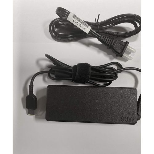  Lenovo USA Lenovo 90W Slim Tip Ac Adapter ( 0B46994, ADLX90NLC2A, Original Packaging ) USA 2 Pin Power Cord Included , Black.