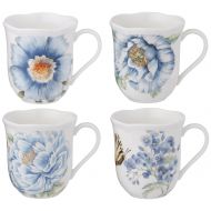 Lenox Butterfly Meadow Assorted Blue Mug, Set of 4