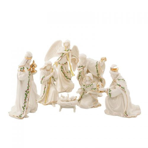 레녹스 Lenox Holiday 7 Piece Small Mini Nativity Figurines Set