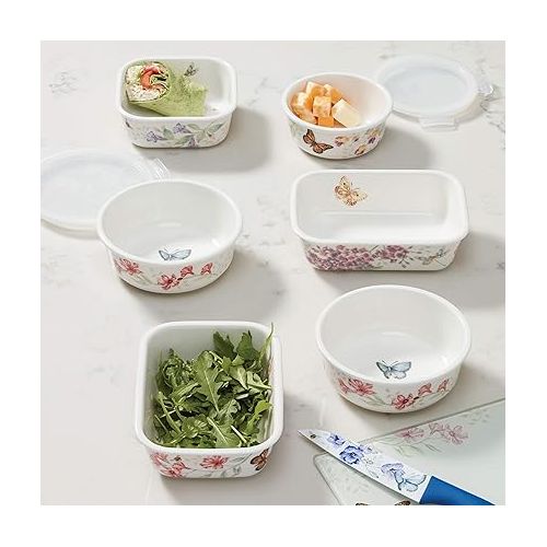 레녹스 Lenox Butterfly Meadow, Rectangular Serve and Store