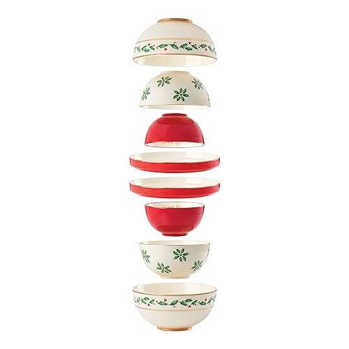 레녹스 Lenox 893494 Holiday Luna Nesting Dinnerware Set