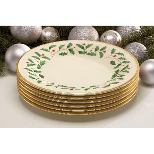 레녹스 Lenox 835217 Holiday Dinner Plate Set, Buy 3 Get 6