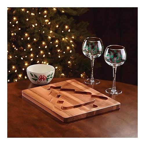 레녹스 Lenox 856101 Holiday 4-Piece Wine Glass Set