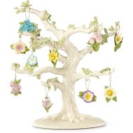Lenox Celebrate Flowers 10-Piece Ornament & Tree Set, 6.35 LB, Multi, 11