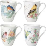 Lenox Butterfly Meadow Flutter Porcelain Mugs, Set of 4, Multicolor