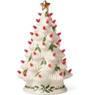 Lenox 893624 Treasured Traditions Holiday Red Bulbs Lit Tree