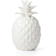 Lenox 893874 Wicker Creek Pineapple Cookie Jar,White, 3.75