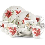 Lenox Butterfly Meadow Porcelain 18-Piece Holiday Dinnerware Set