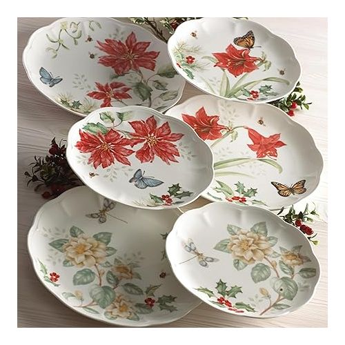 레녹스 Lenox Butterfly Meadow Porcelain 18-Piece Holiday Dinnerware Set