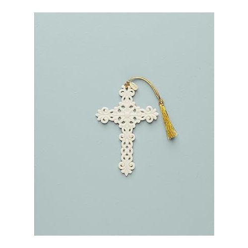 레녹스 Lenox 894442 2023 Snow Fantasies Cross Ornament