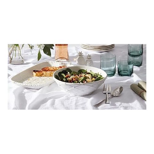 레녹스 Lenox 893875 Wicker Creek Handled Tray, 3.62