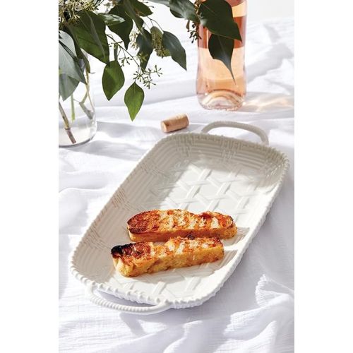 레녹스 Lenox 893875 Wicker Creek Handled Tray, 3.62