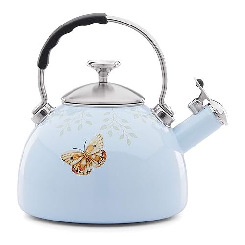 레녹스 Lenox Butterfly Meadow Tea Kettle, Rust Resistant