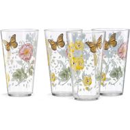 Lenox Butterfly Meadow Melamine 4 Piece Highball, 1.4 LB, Multi, 866239