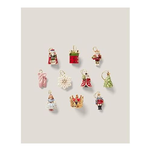 레녹스 Lenox 893635 The Nutcracker 10-Piece Ornament Set, Multicolor