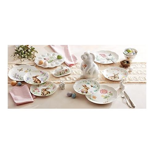 레녹스 Lenox 893465 Butterfly Meadow Bunny 4-Piece Accent Plate Set