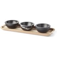 Lenox Lx Collective Tray with 3 Dip Bowls, 3.65 LB
