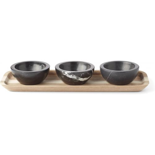 레녹스 Lenox Lx Collective Tray with 3 Dip Bowls, 3.65 LB