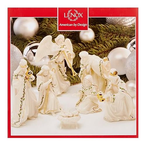 레녹스 Lenox 806053 Holiday Mini Nativity Set, 1.60 LB, Ivory, 7-Piece