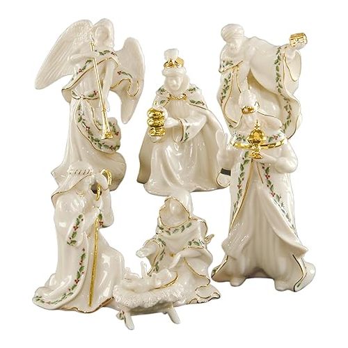 레녹스 Lenox 806053 Holiday Mini Nativity Set, 1.60 LB, Ivory, 7-Piece