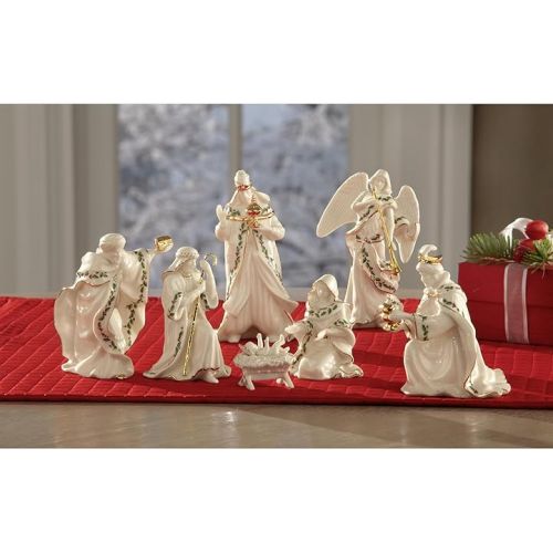 레녹스 Lenox 806053 Holiday Mini Nativity Set, 1.60 LB, Ivory, 7-Piece