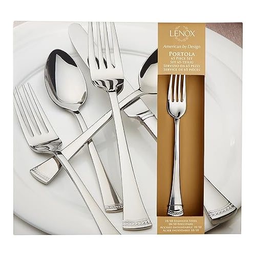 레녹스 Lenox 815486 Portola 65-Piece Flatware Set