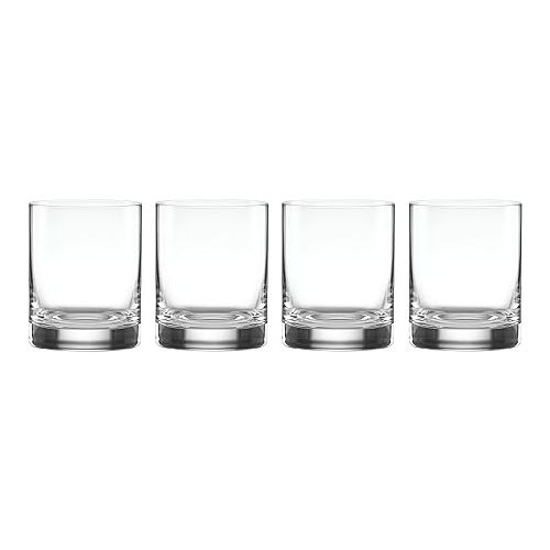 레녹스 Lenox Tuscany Classics Cylinder Double Old Fashioned Glass, Clear 13 oz Set of 4 -