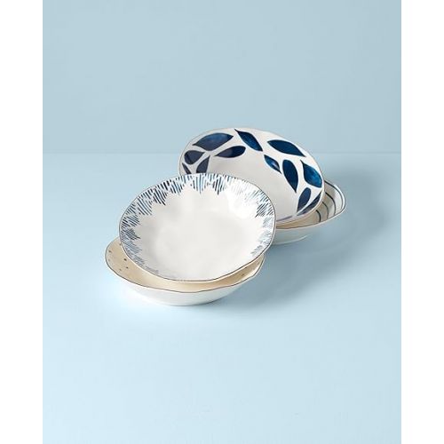 레녹스 Lenox Blue Bay 4-Piece Set Pasta Bowls, 4.75 LB