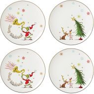 Lenox 894166 Merry Grinchmas 4-Piece Assorted Accent Plate Set