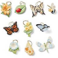 Lenox Butterfly Meadow 10-Piece Ornament Set, 0.45 LB, Multi