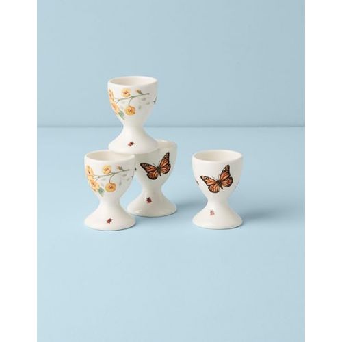 레녹스 Lenox Butterfly Meadow 4Pc Egg Cups, 0.65