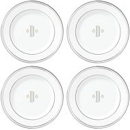 Lenox Federal Platinum Block Monogram Dinnerware Tidbit Plates, Set of 4, D
