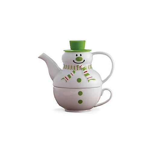 레녹스 Snowman Tea For One Teapot by Lenox