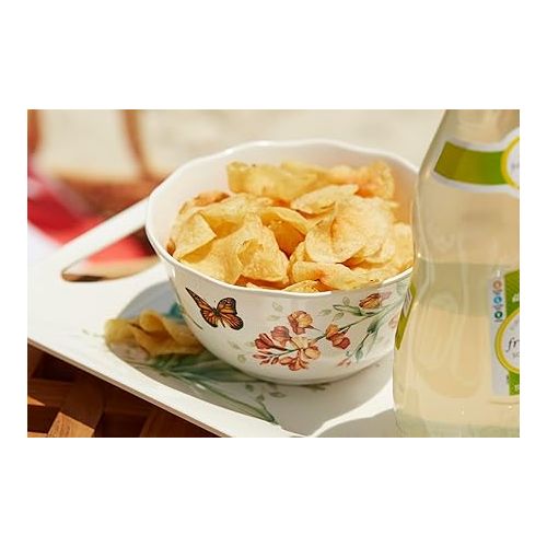 레녹스 Lenox Butterfly Meadow Melamine 4-Piece Bowl Set, 1.3 LB, White