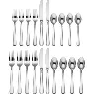 Lenox Pearl Platinum Flatware, 20-Piece Set, Metallic