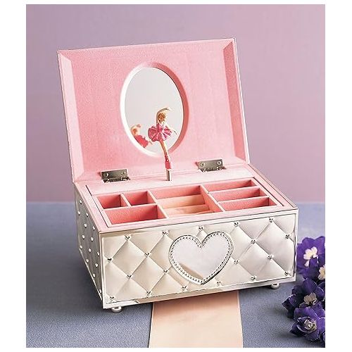 레녹스 Lenox 6205231 Childhood Memories Musical Ballerina Jewelry Box, Metallic