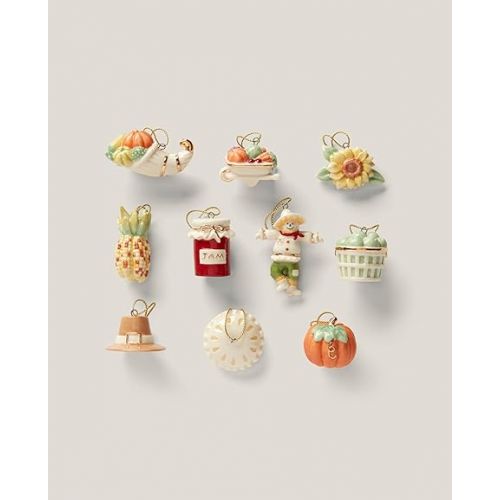 레녹스 Lenox 879308 Autumn Favorites 10-Piece Ornament Set