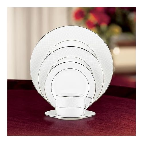 레녹스 Lenox Venetian Lace 5 Piece Place Setting, 5-Piece Place Setting, Lenox Venetian Lace Fine Dinnerware,White