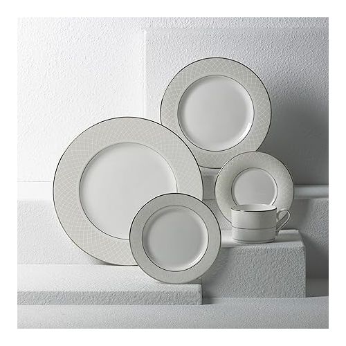 레녹스 Lenox Venetian Lace 5 Piece Place Setting, 5-Piece Place Setting, Lenox Venetian Lace Fine Dinnerware,White